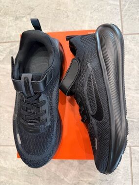 New boys Nike Sz 12, 2 Black Athletic Shoes